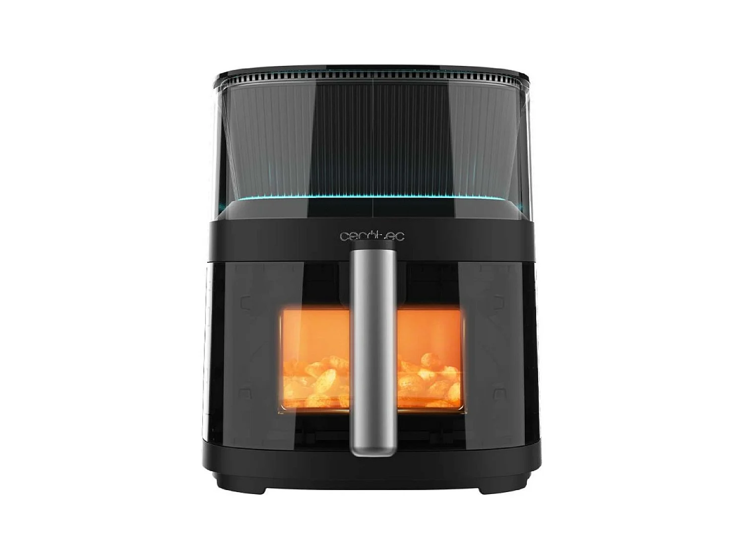 Cecotec Fritadeira com capacidade para cozinhar de 5 l, pulverizador de água, controlo tátil e design luminoso.