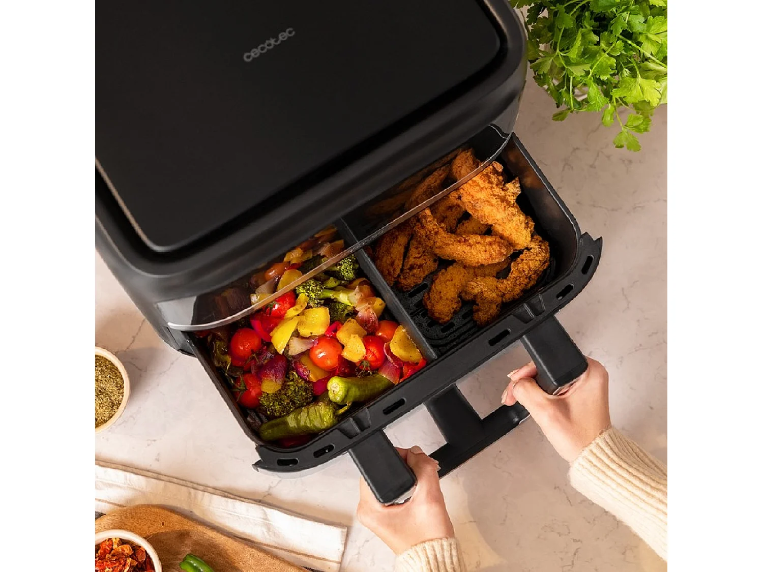 Friggitrice ad aria Cecofry Dual 9000 Cecotec