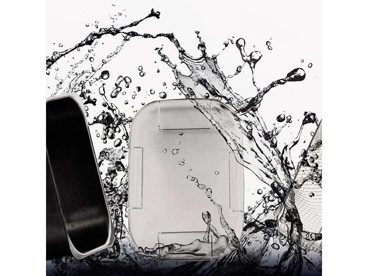 Cecotec Friteuse Électrique CleanFry 3000 Full Inox. 3L, Jusqu’à 190 ºC, Minuterie 30min, Cuve Émaillée qui convient au Lave-vaisselle, Filtre OilCleaner, 2400W.