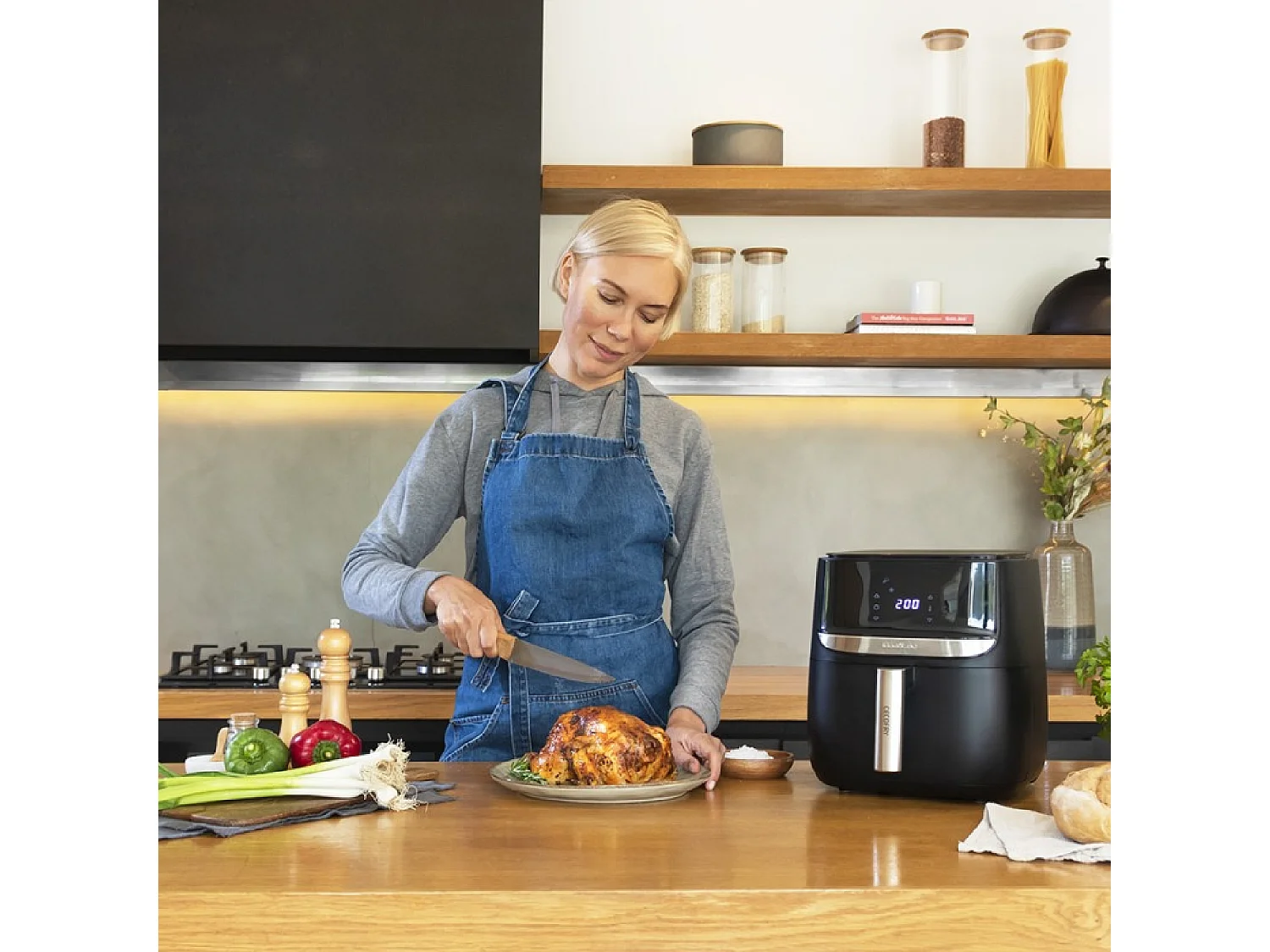 Freidora de aire Cecotec Cecofry Advance Precision 1700W 5,5L negro