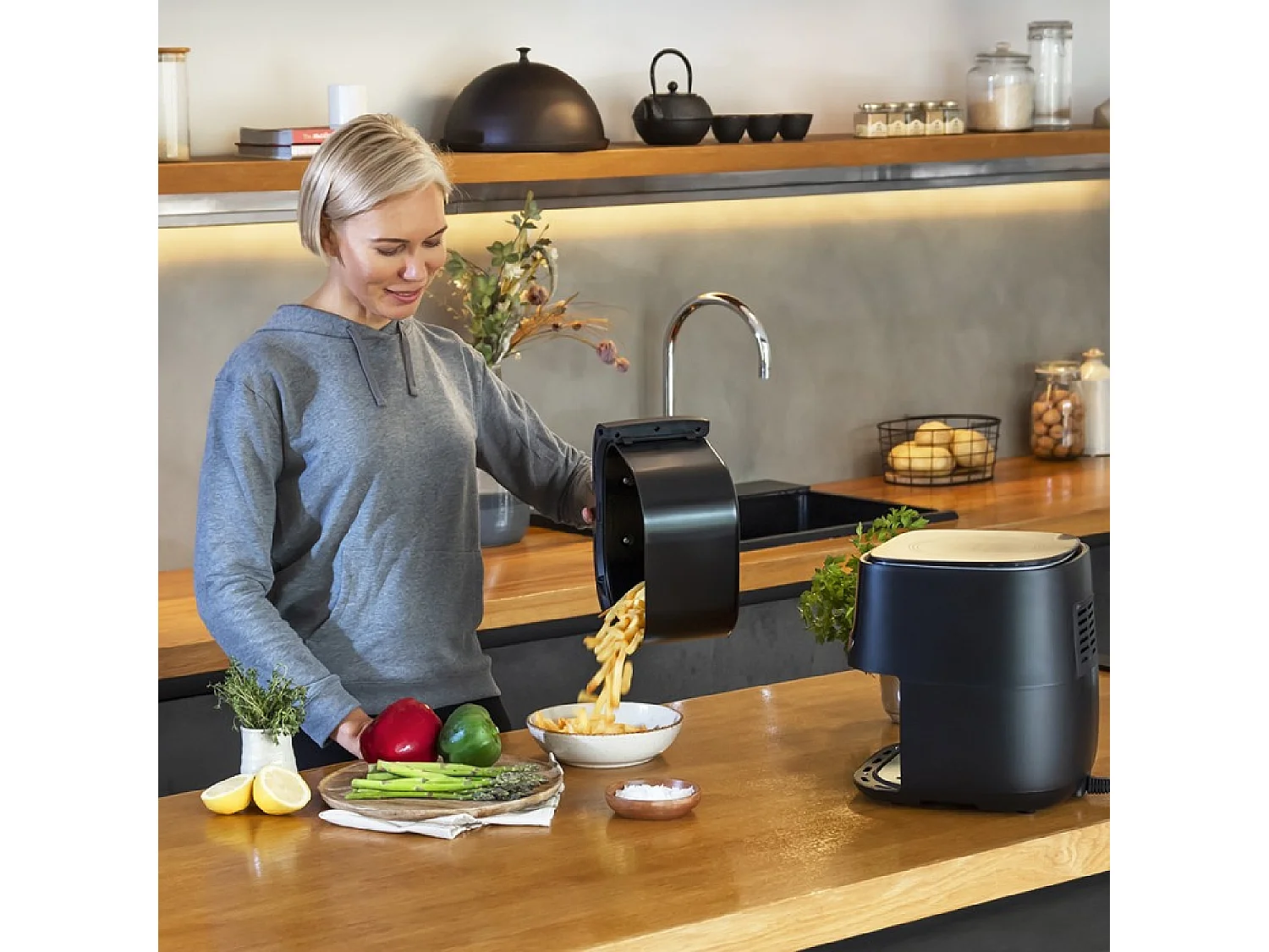 Freidora de aire Cecotec Cecofry Advance Precision 1700W 5,5L negro