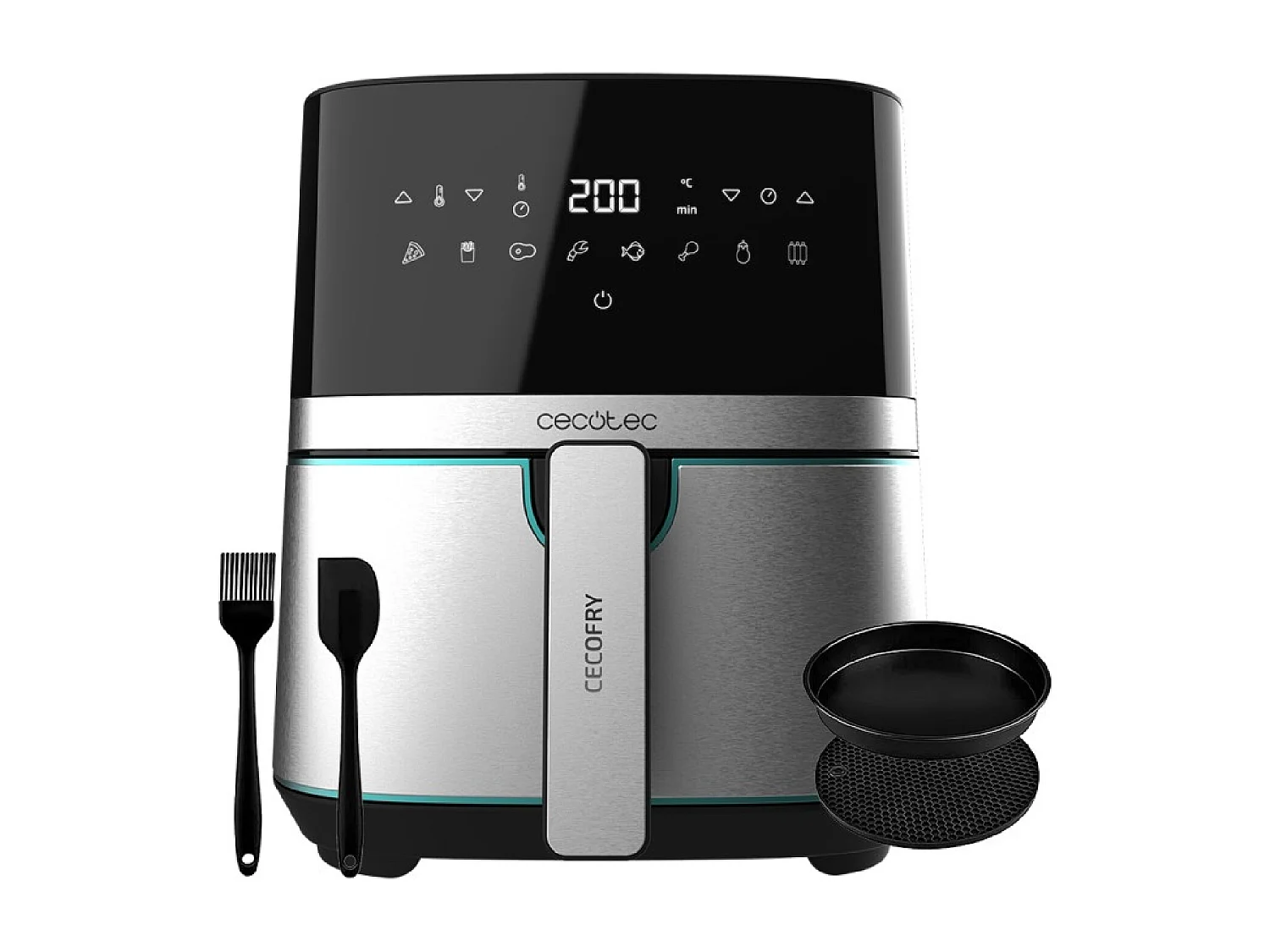 Freidora sin aceite Cecofry Full Inox 5500 Pro con Accesorios Cecotec