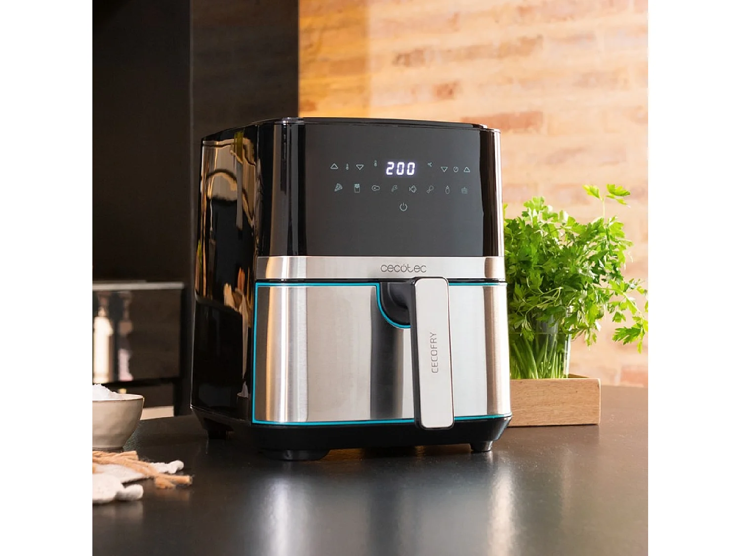 Freidora sin aceite Cecofry Full Inox 5500 Pro con Accesorios Cecotec