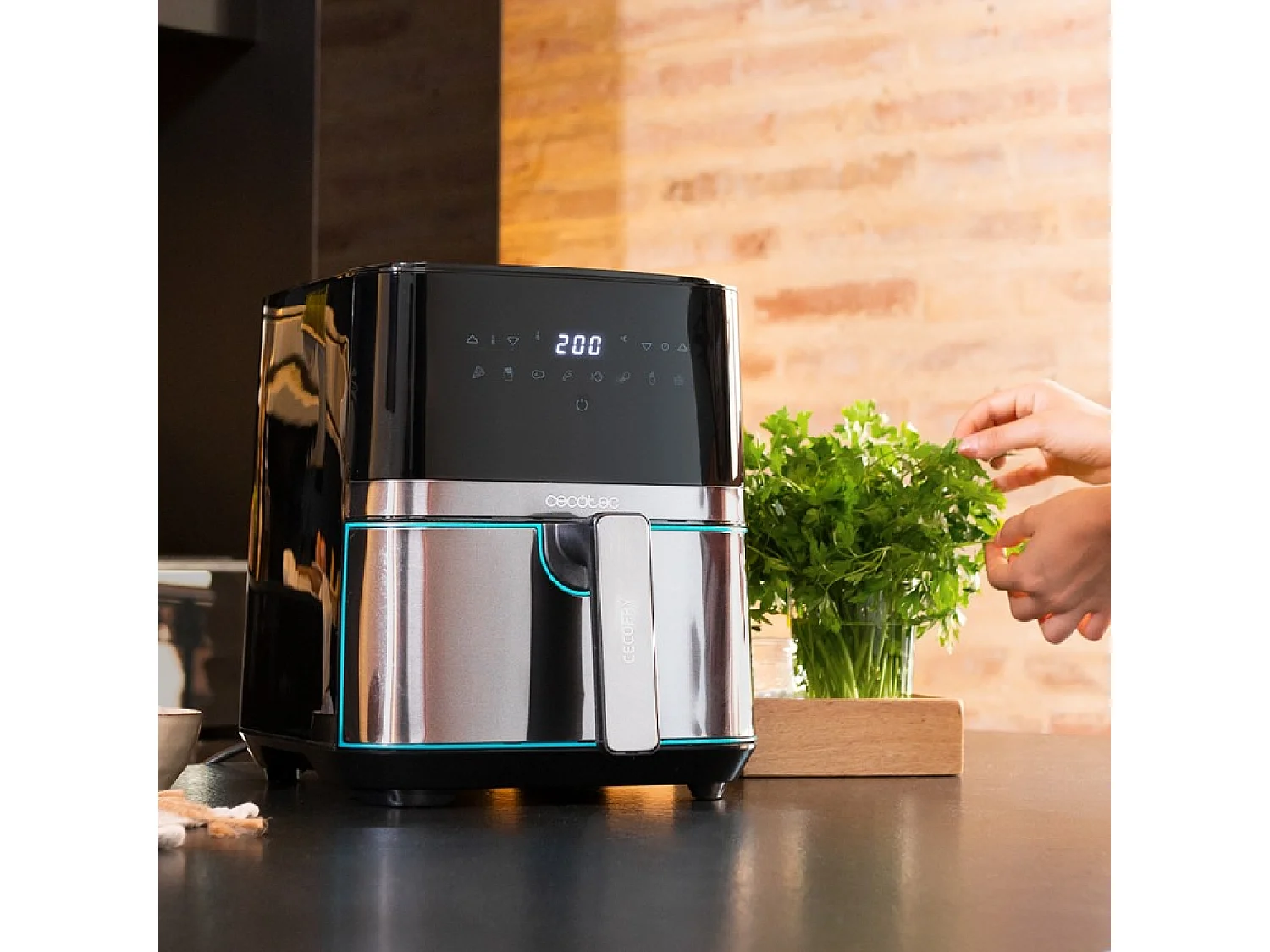 Friggitrice senza olio Cecofry Full InoxBlack Pro 5500 Cecotec