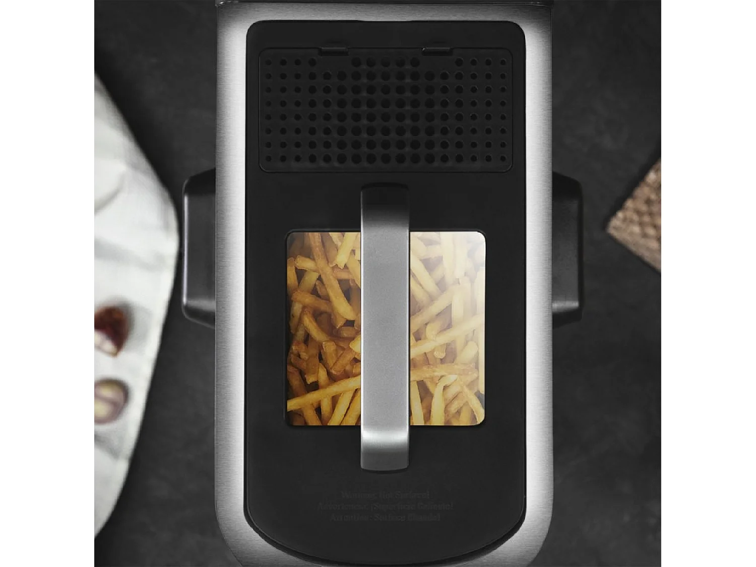 Freidora con Depósito CleanFry 3000 ProFilter. Potencia 2000 W, 3 litros de Capacidad, Sistema ProFilter para extraer y filtrar el Aceite, Apta para el lavavajillas