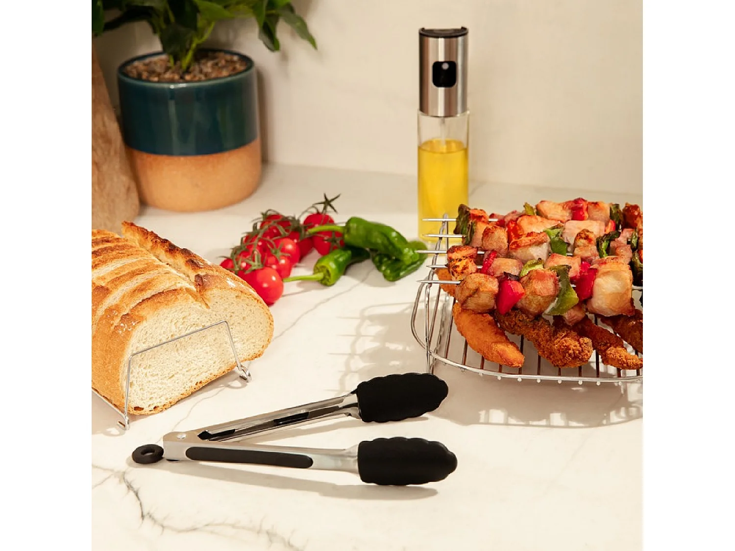 Cecotec Kit de acessórios para fritadeiras de ar de 5 a 6,5 litros.