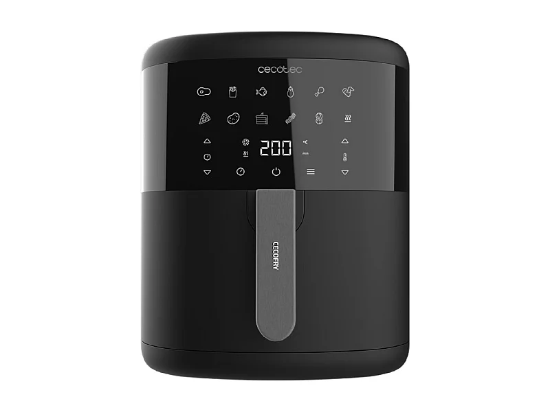 Freidora de aire Cecotec Cecofry Bombastik 6000 1700W 6L 12 modos de cocinado negro