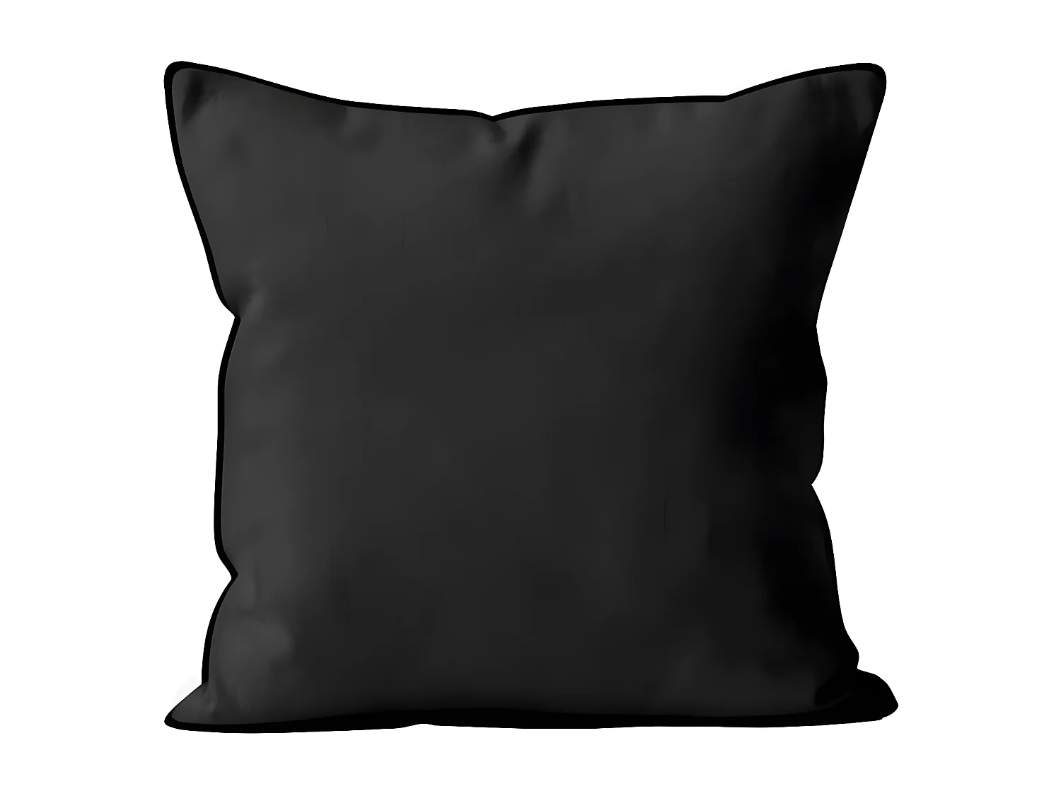 Cojín de microfibra lavado 60x60 cm BOHEME antracita