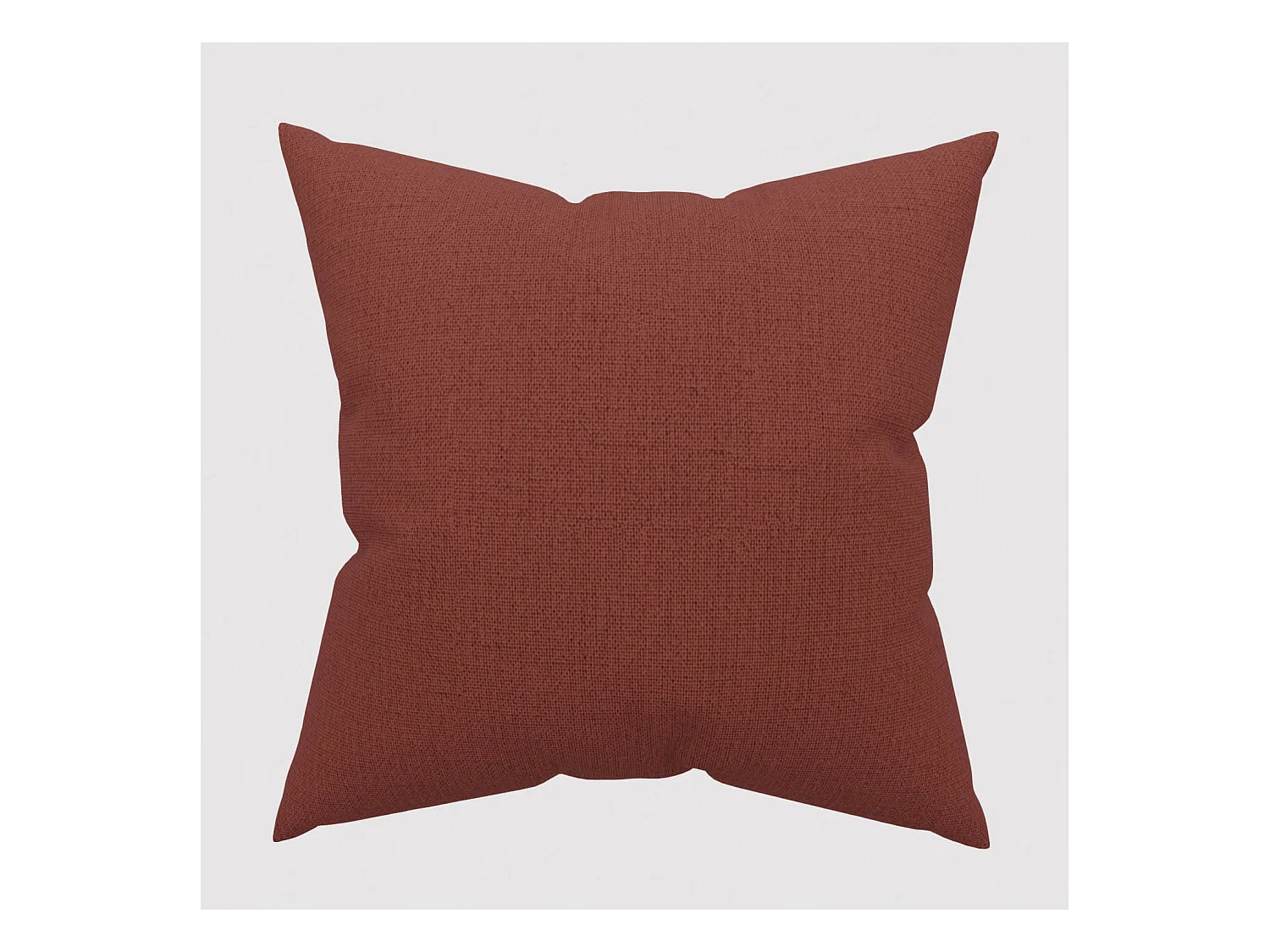 Coussin décoratif 45x45 cm Eclipse brique, par Soleil d'ocre