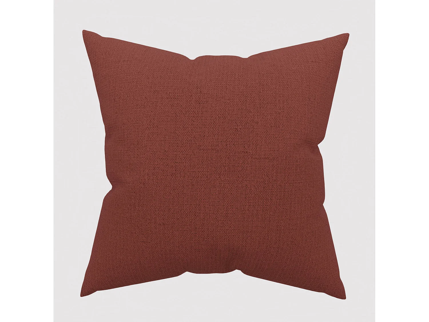 Coussin décoratif 45x45 cm Eclipse brique, par Soleil d'ocre