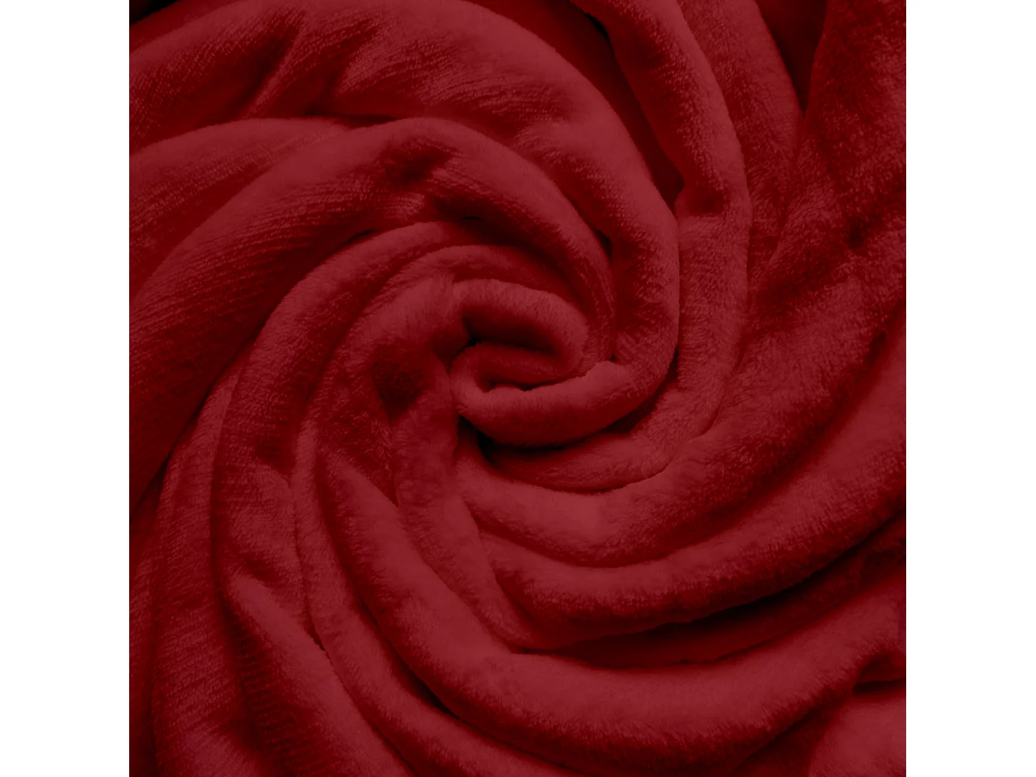 Manta de franela 180x220 cm CALIN rojo, por Soleil d'Ocre