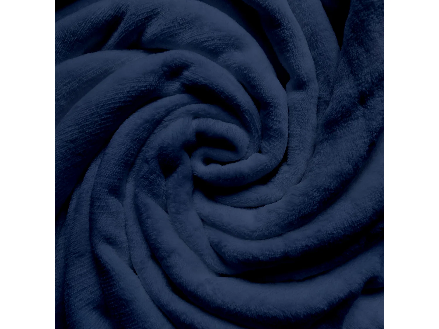 Manta de franela 220x240 cm CALIN marino, de Soleil d'Ocre