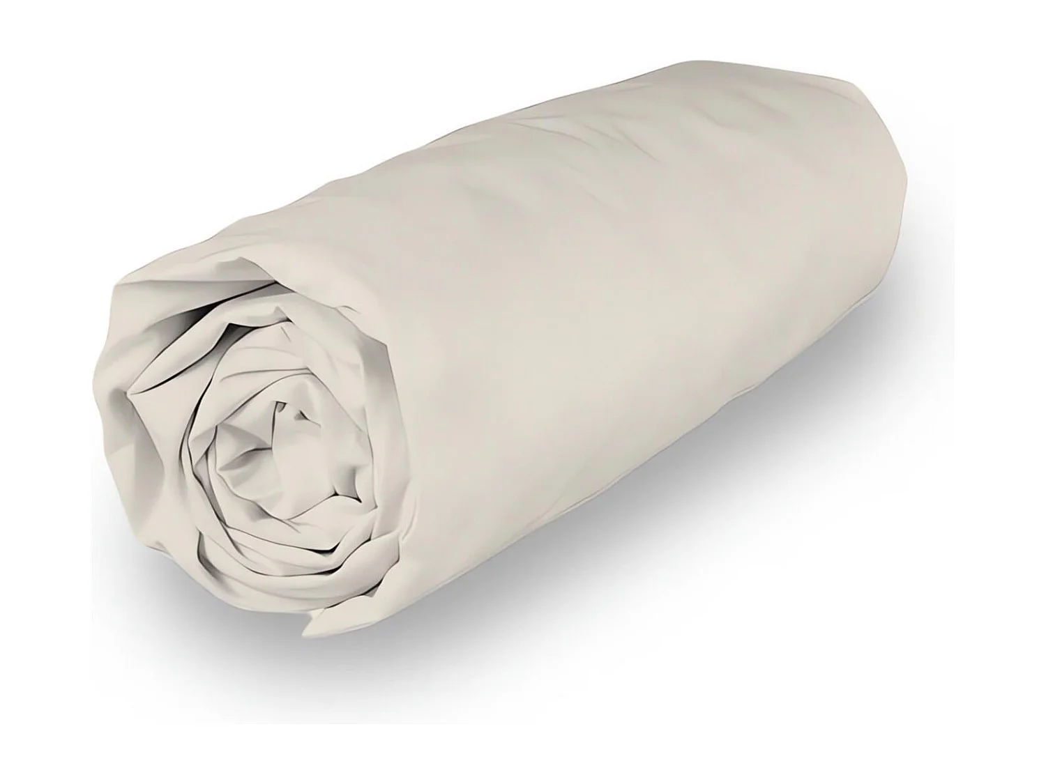 Drap housse en polycoton 90x190 cm PERCALE lin, par Soleil d'ocre