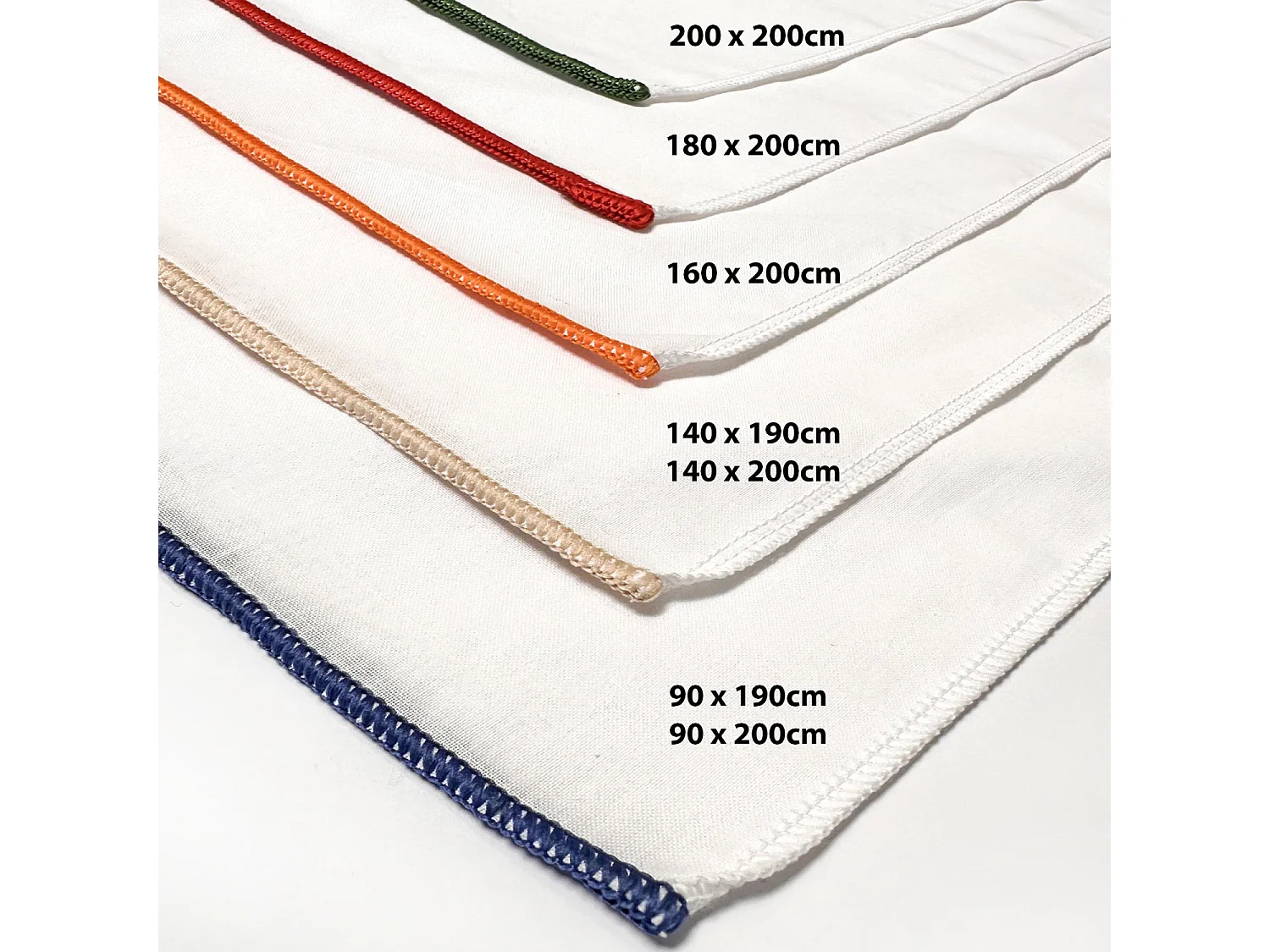 Drap housse en polycoton 90x190 cm PERCALE lin, par Soleil d'ocre