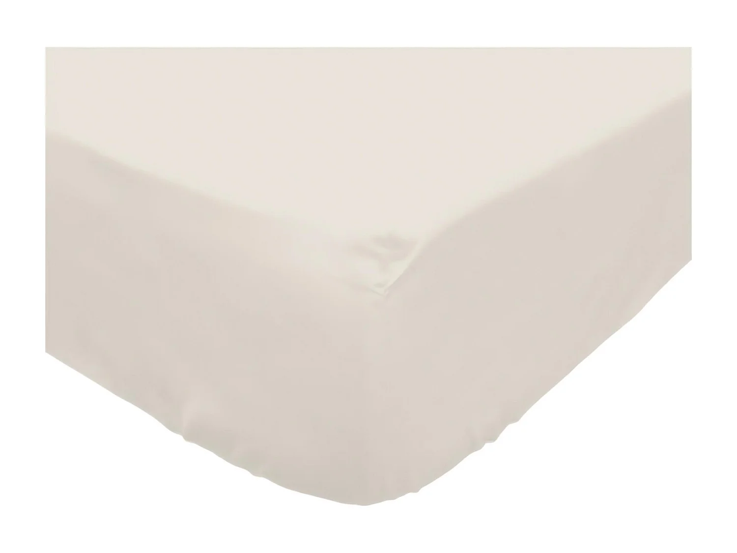 Drap housse en polycoton 90x190 cm PERCALE lin, par Soleil d'ocre