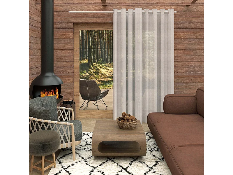 Voliage à oeillets spécial baie vitrée 280x250 cm CALI, par Soleil d'Ocre