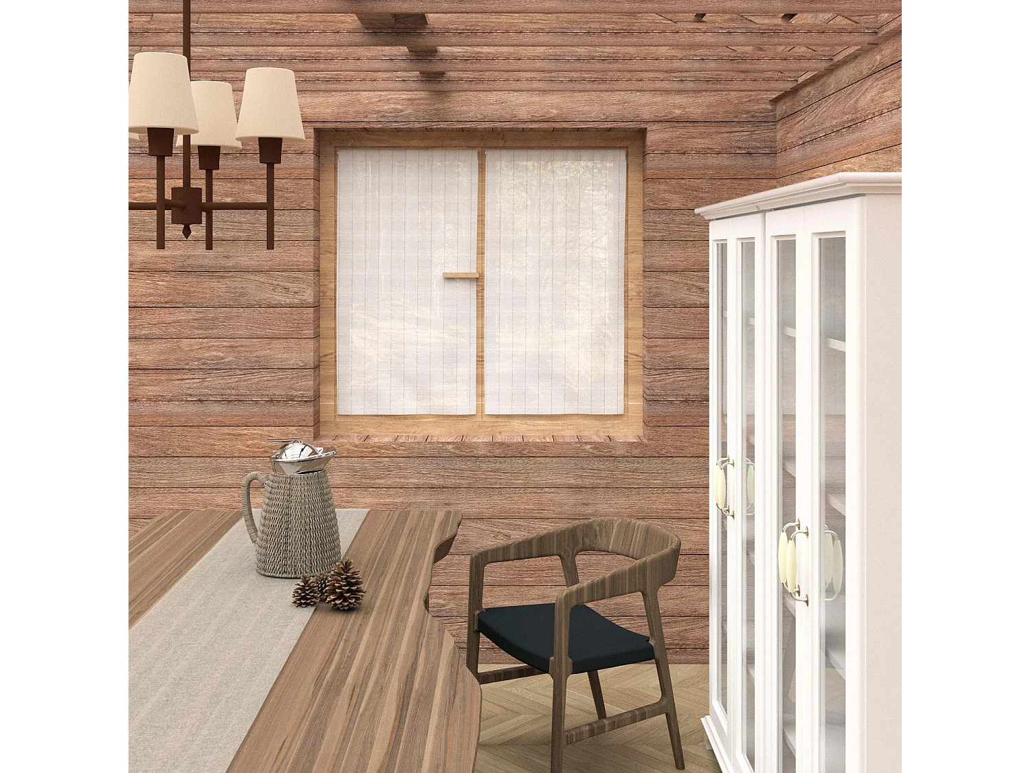 Paire de brise bise 60x120 cm CALI, par Soleil d'Ocre