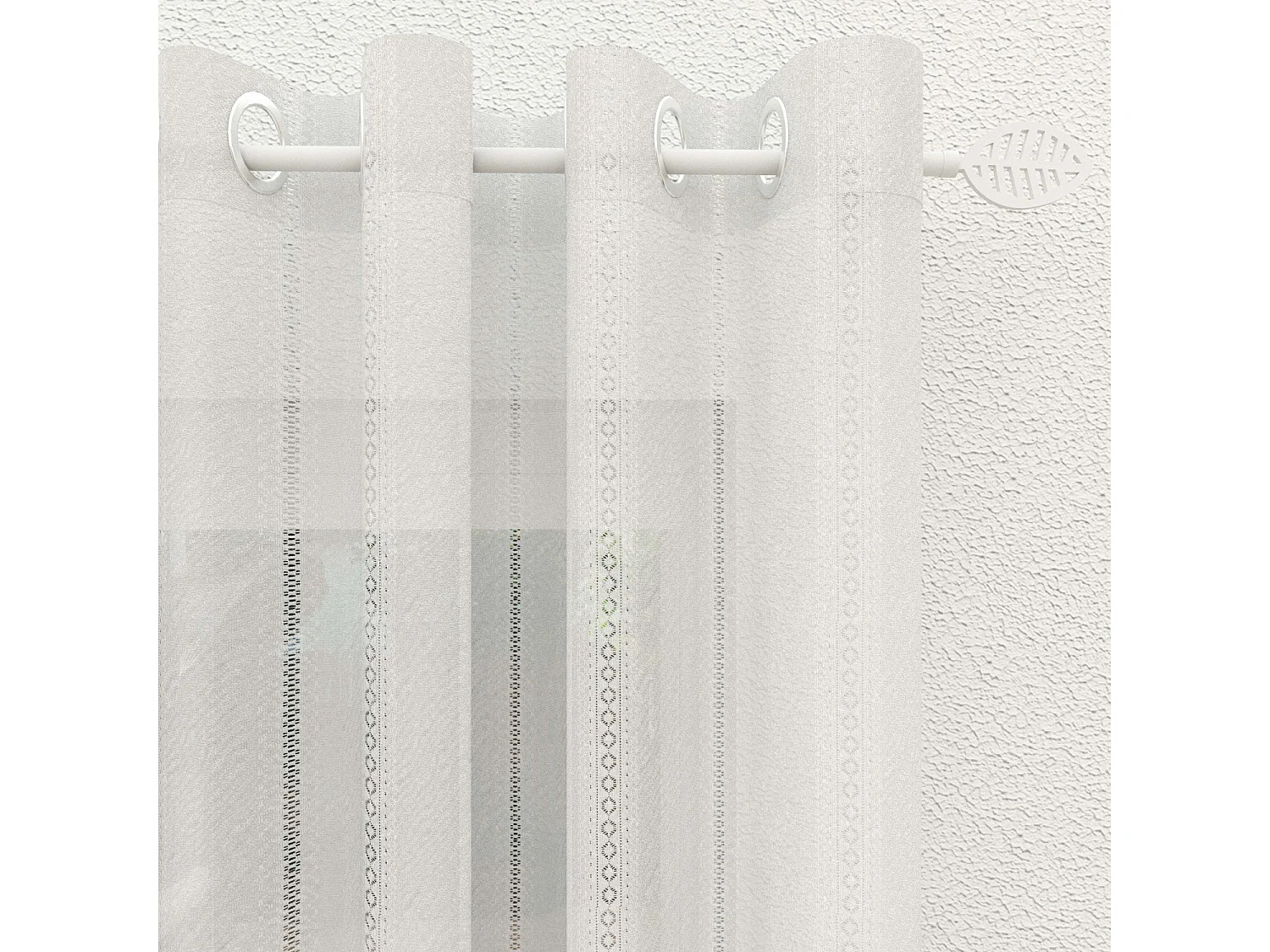 Voile à oeillets 135x250 cm CHARLOTTE, par Soleil d'Ocre