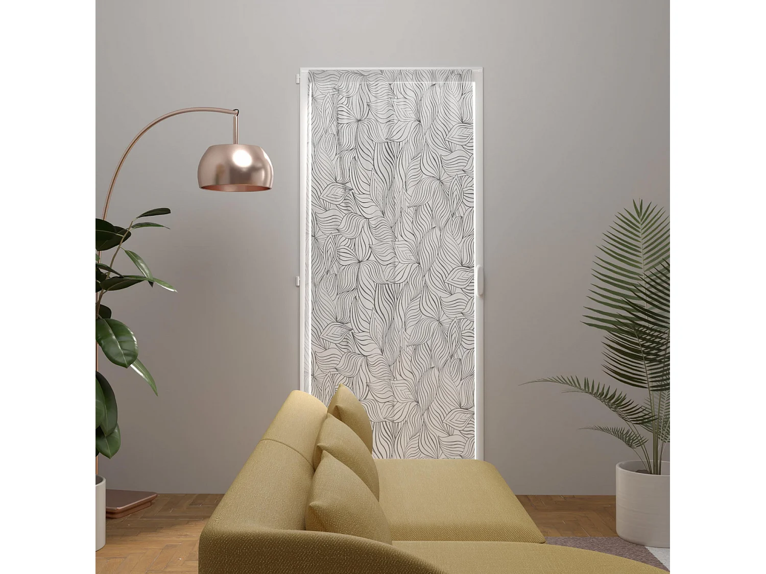 Voilage porte fenêtre 90x200 cm LOUANE, par Soleil d'Ocre