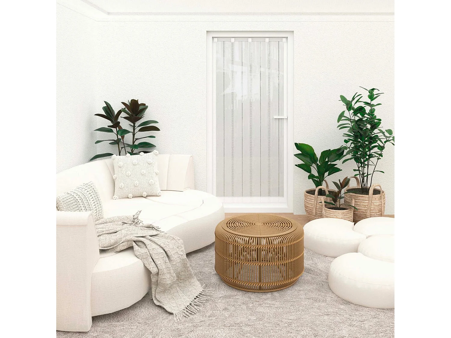 Visillo para puerta ventana 90x200 cm CHARLOTTE, de Soleil d'Ocre