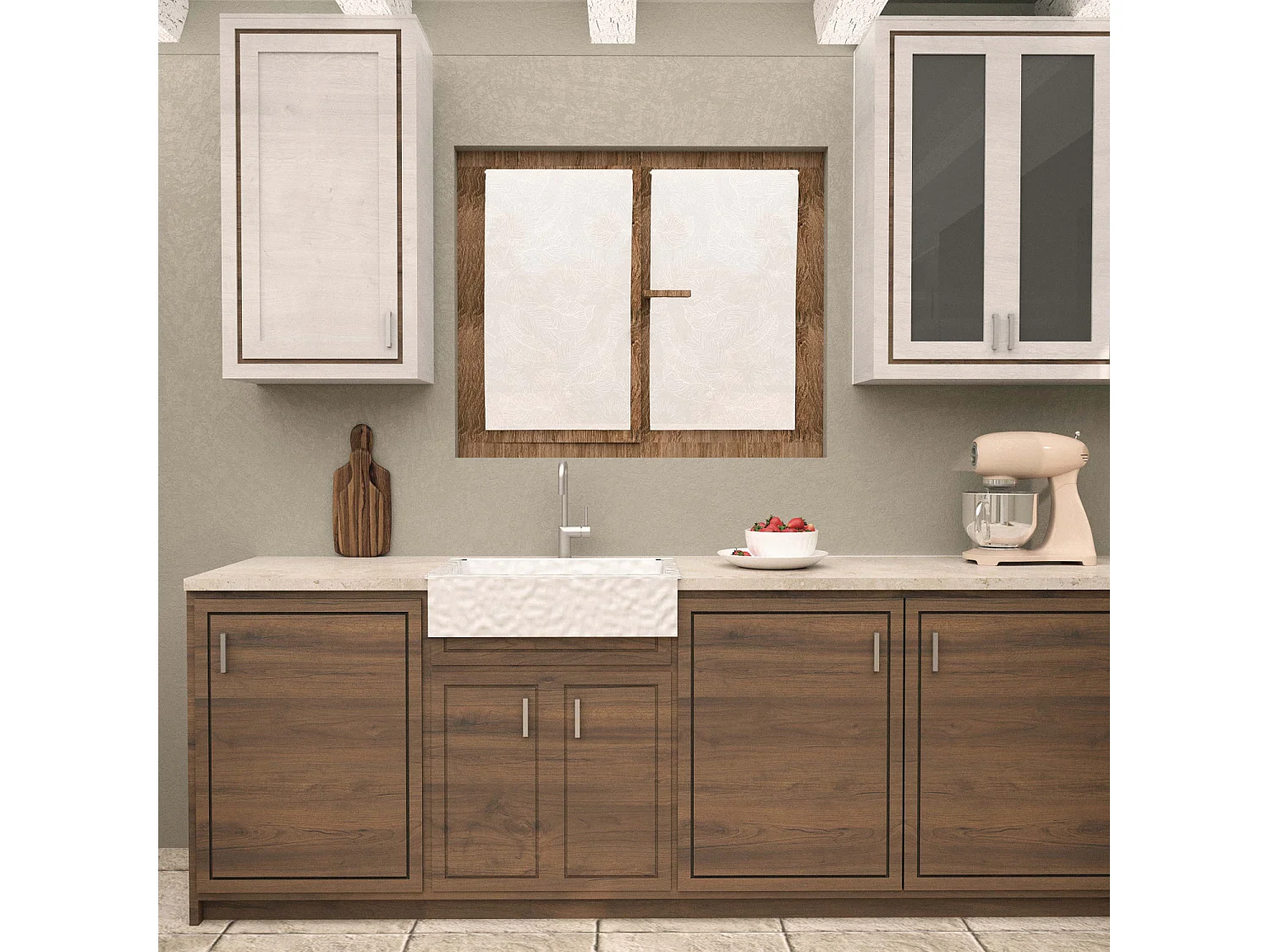 Paire de brise bise 60x90 cm CELIA blanc, par Soleil d'Ocre