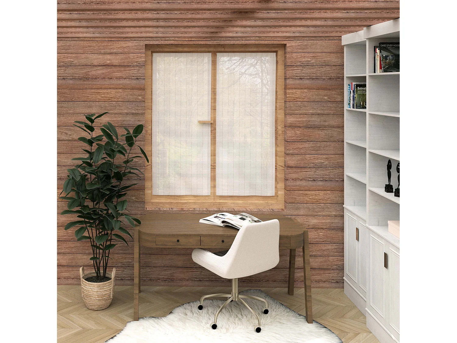 Paire de brise bise 60x160 cm CALI, par Soleil d'Ocre