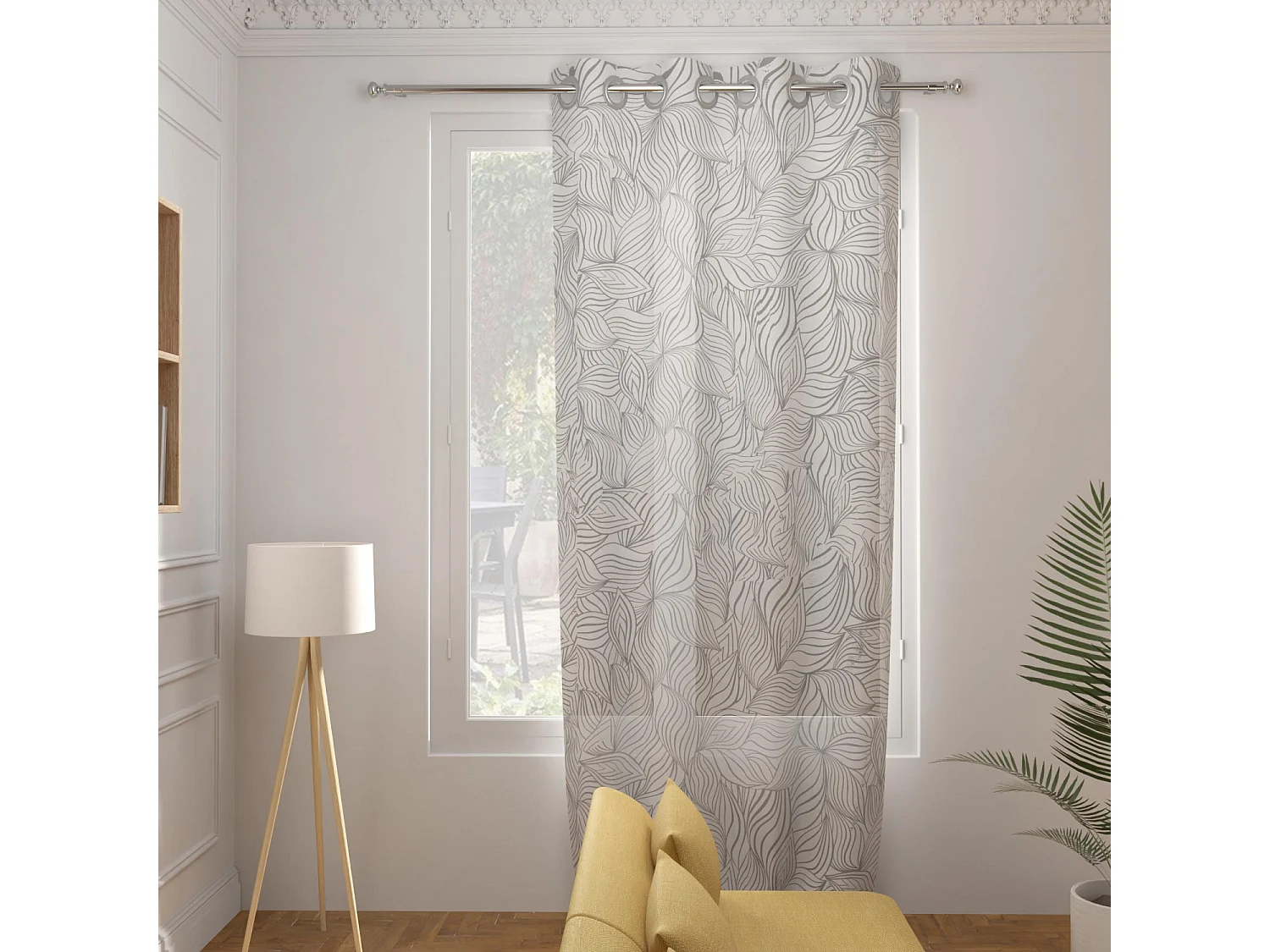 Voile à oeillets 135x250 cm LOUANE, par Soleil d'Ocre