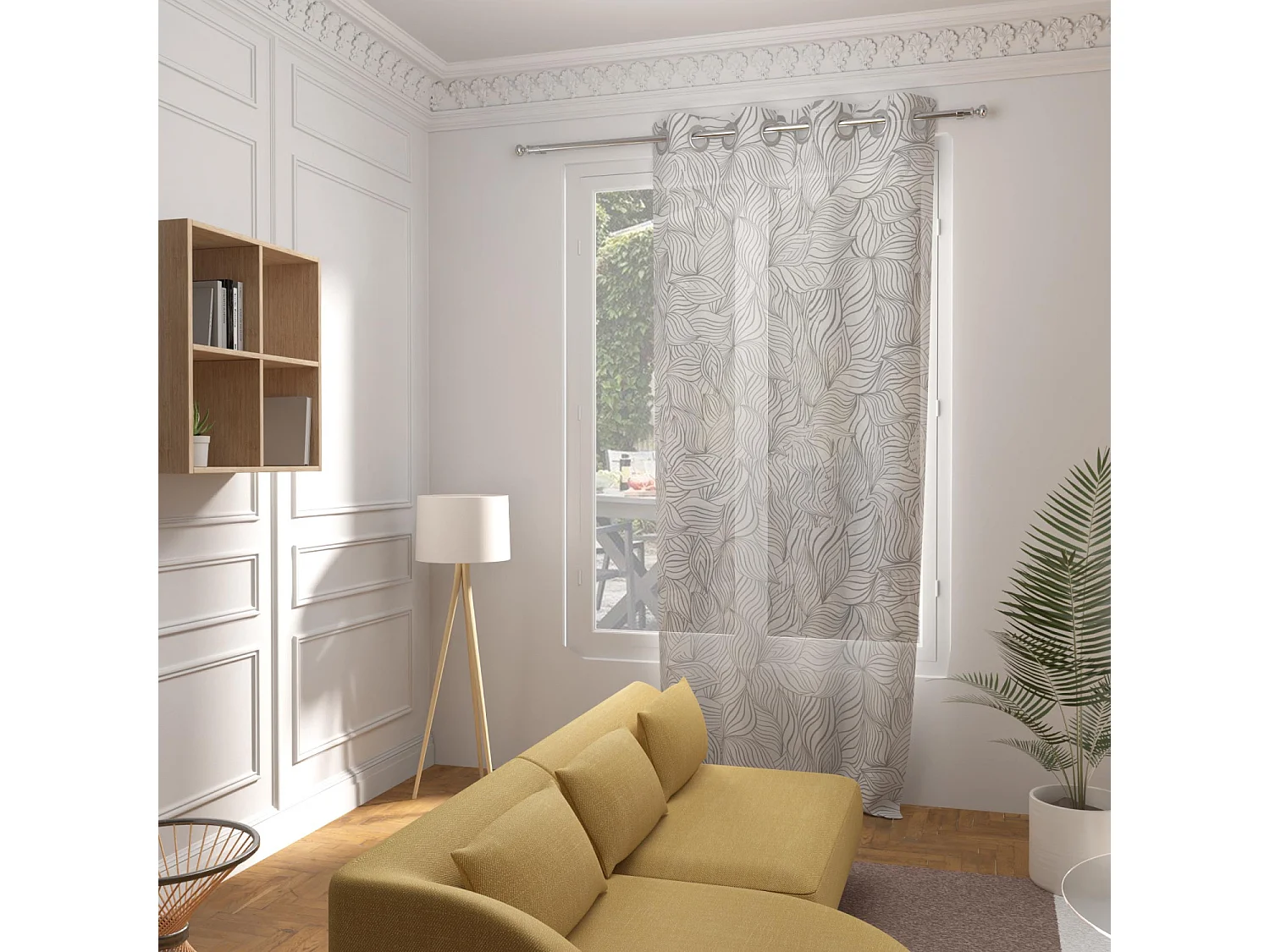 Visillo con ojales 135x250 cm LOUANE, por Soleil d'Ocre