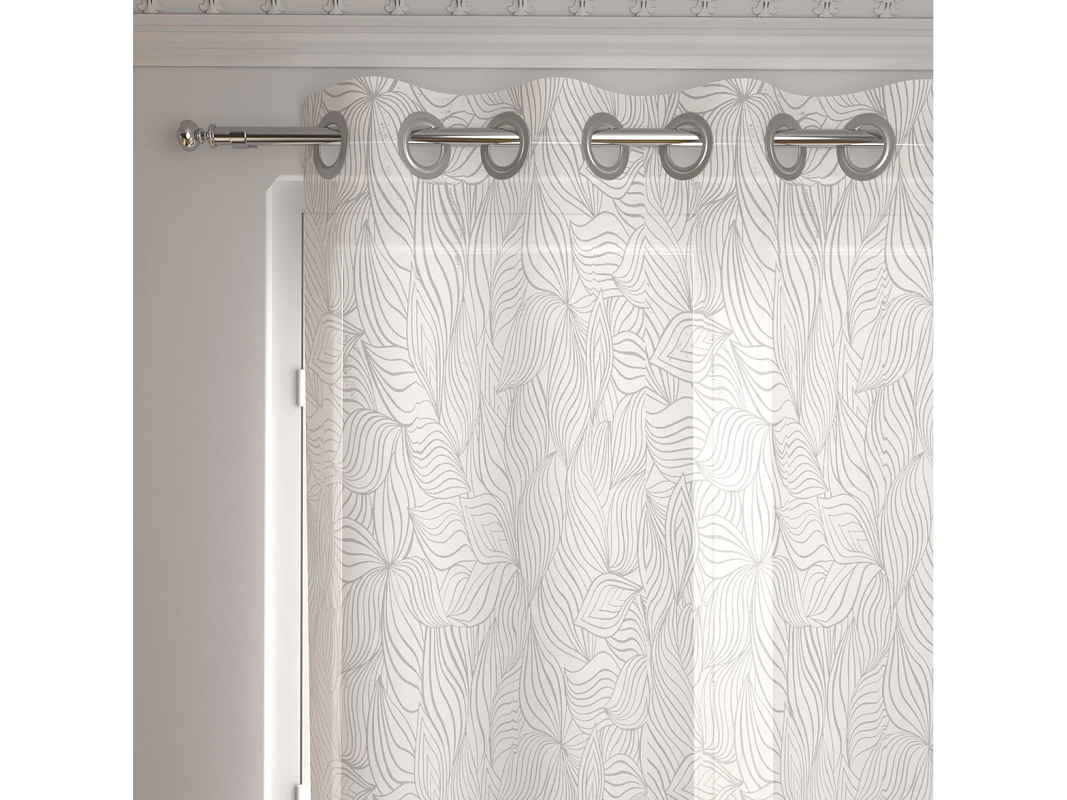 Visillo con ojales 135x250 cm LOUANE, por Soleil d'Ocre