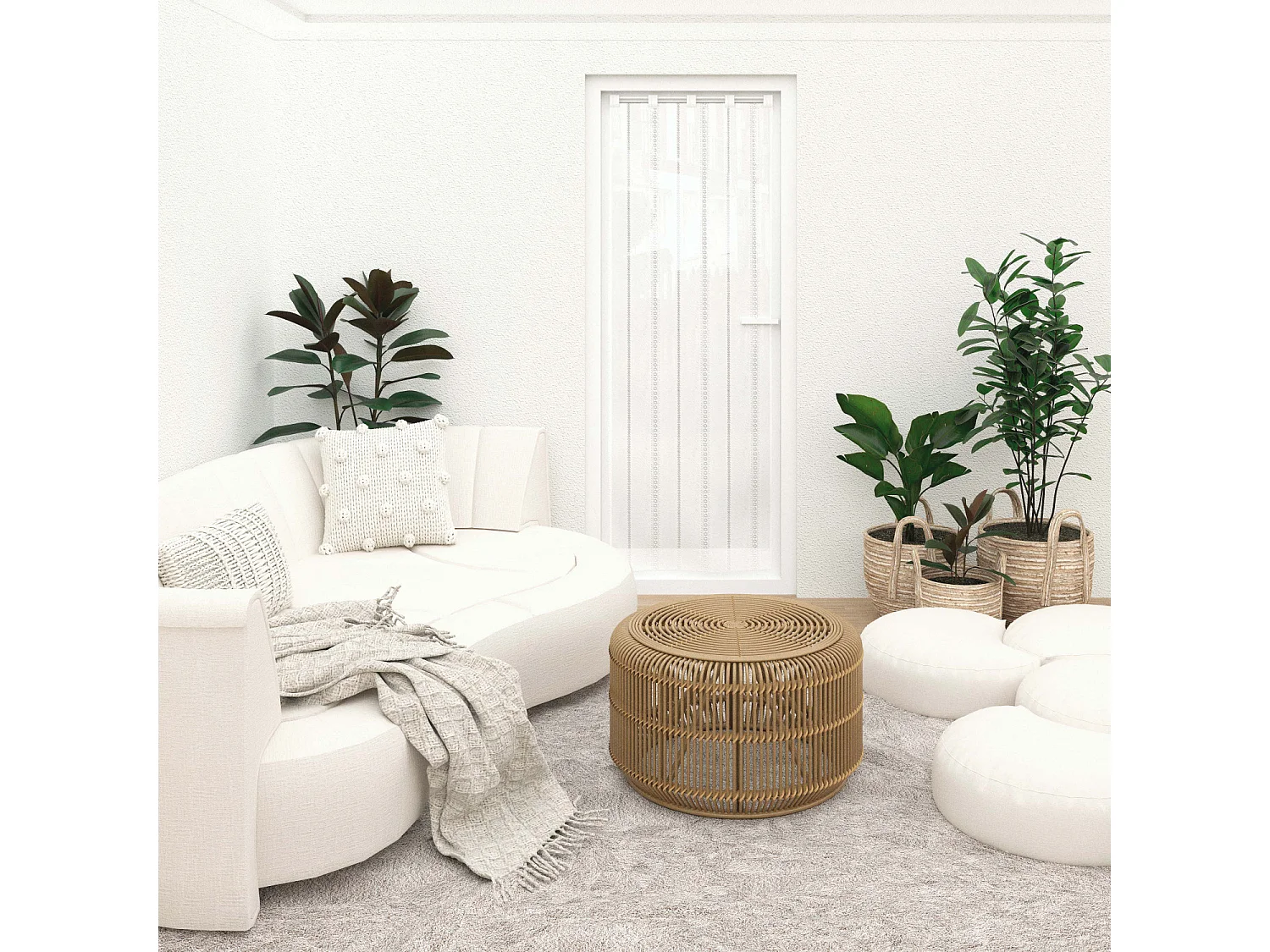 Visillo para puerta ventana 70x200 cm CHARLOTTE, de Soleil d'Ocre