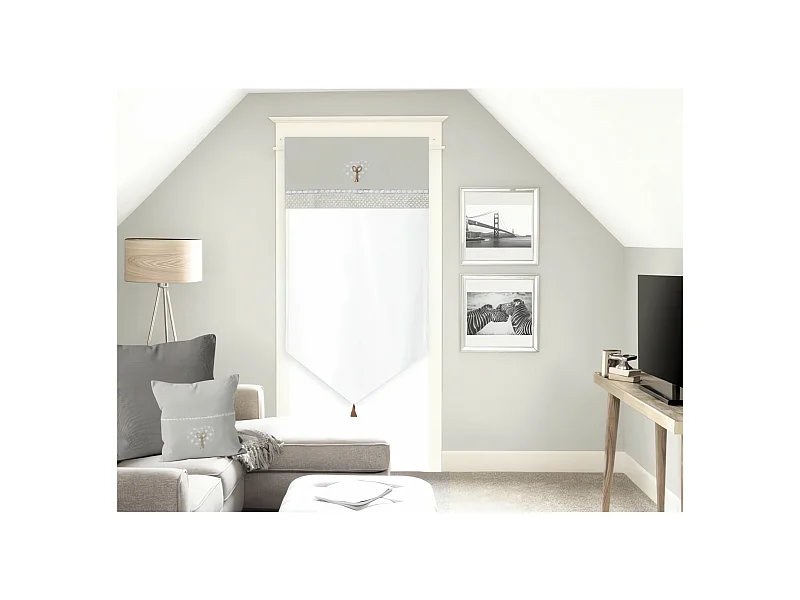 Visillo para puerta ventana puerta algodón 70X200 cm TRENDRESSE