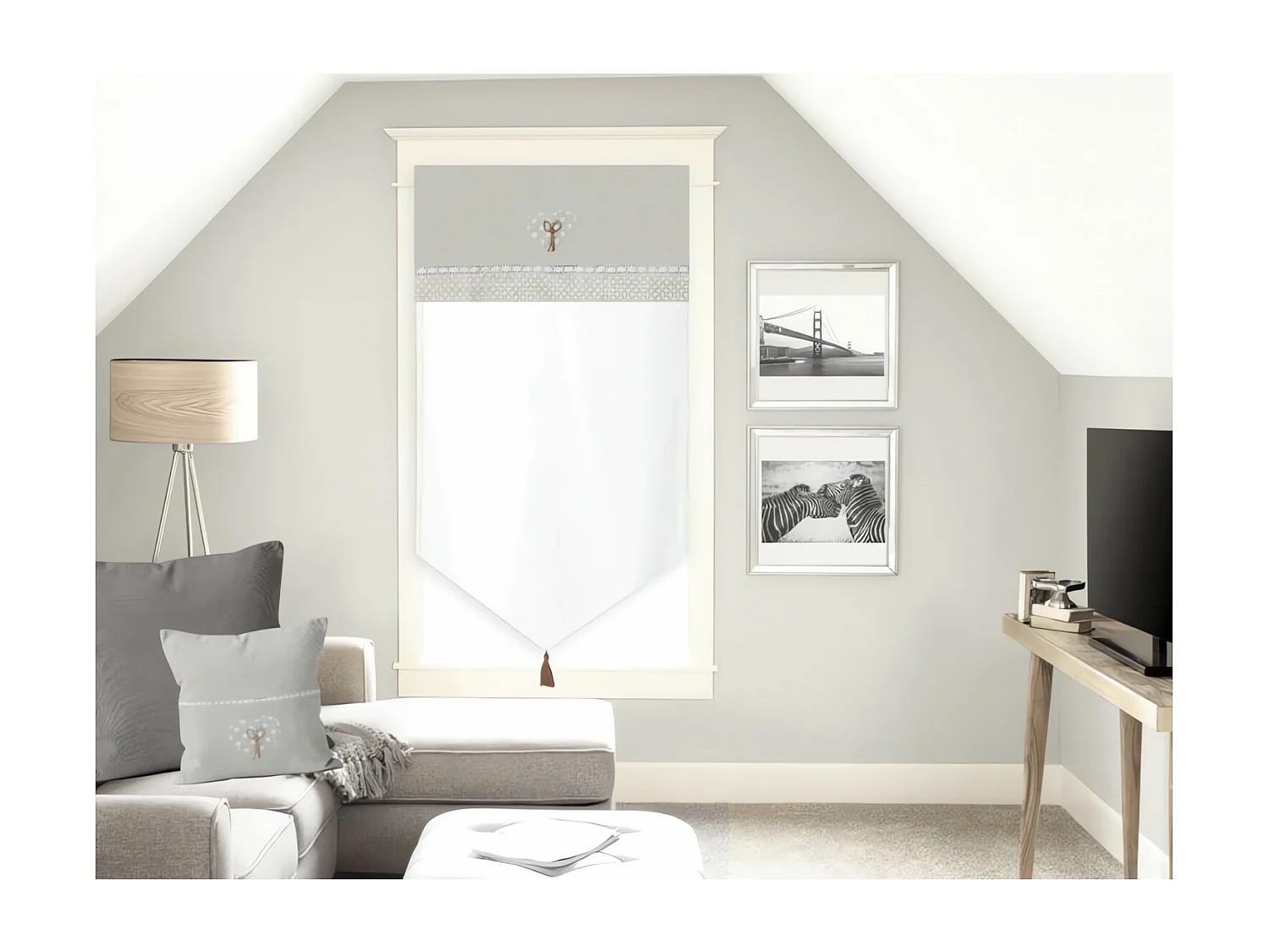 Visillo para ventana algodón 60X120 cm TRENDRESSE