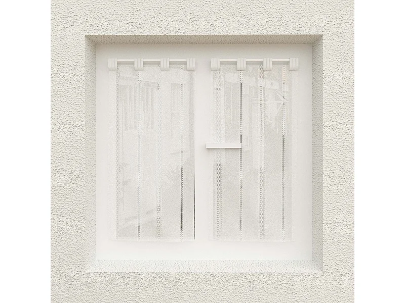 Paire de brise bise 45x90 cm CHARLOTTE, par Soleil d'Ocre