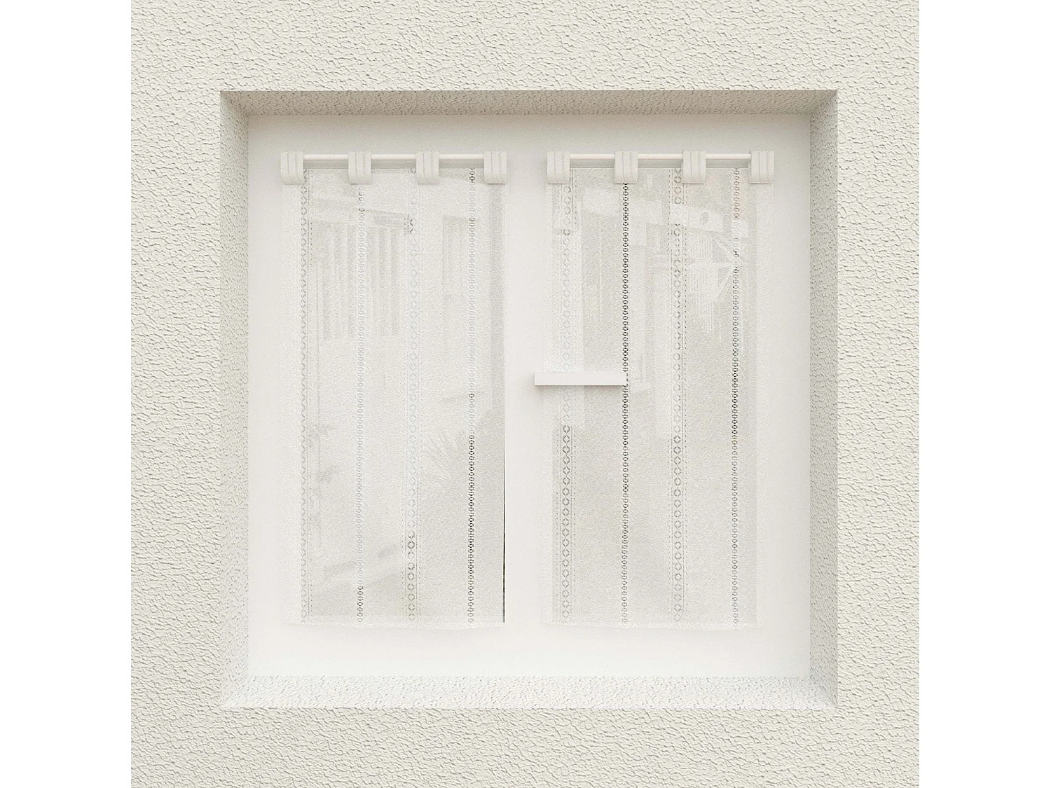 Par de visillos 45x90 cm CHARLOTTE, por Soleil d'Ocre