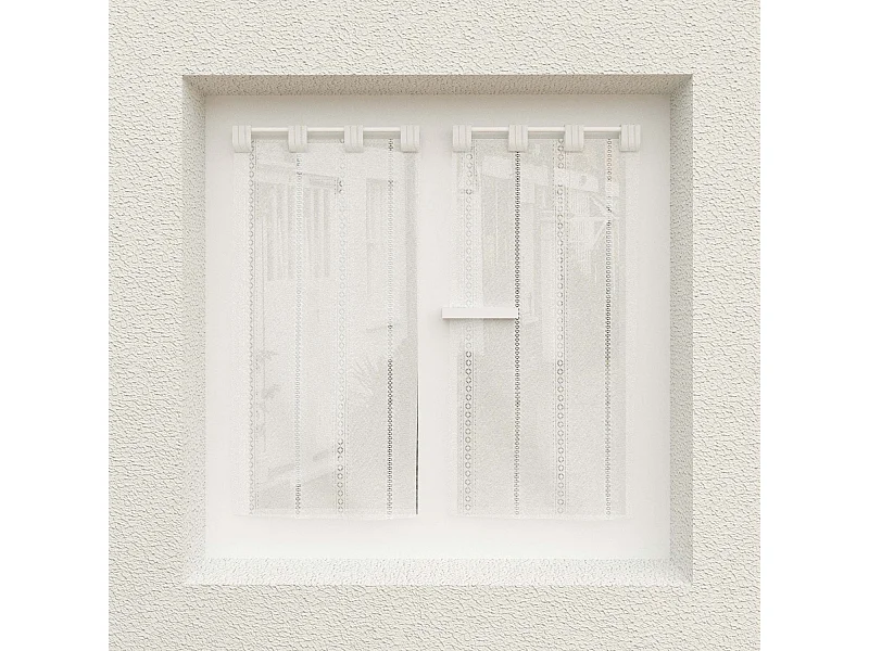 Par de visillos 45x90 cm CHARLOTTE, por Soleil d'Ocre