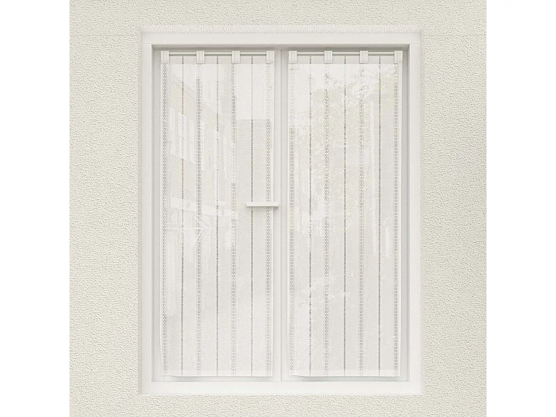 Par de visillos 60x160 cm CHARLOTTE, por Soleil d'Ocre