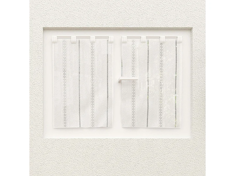 Par de visillos 60x90 cm CHARLOTTE, de Soleil d'Ocre