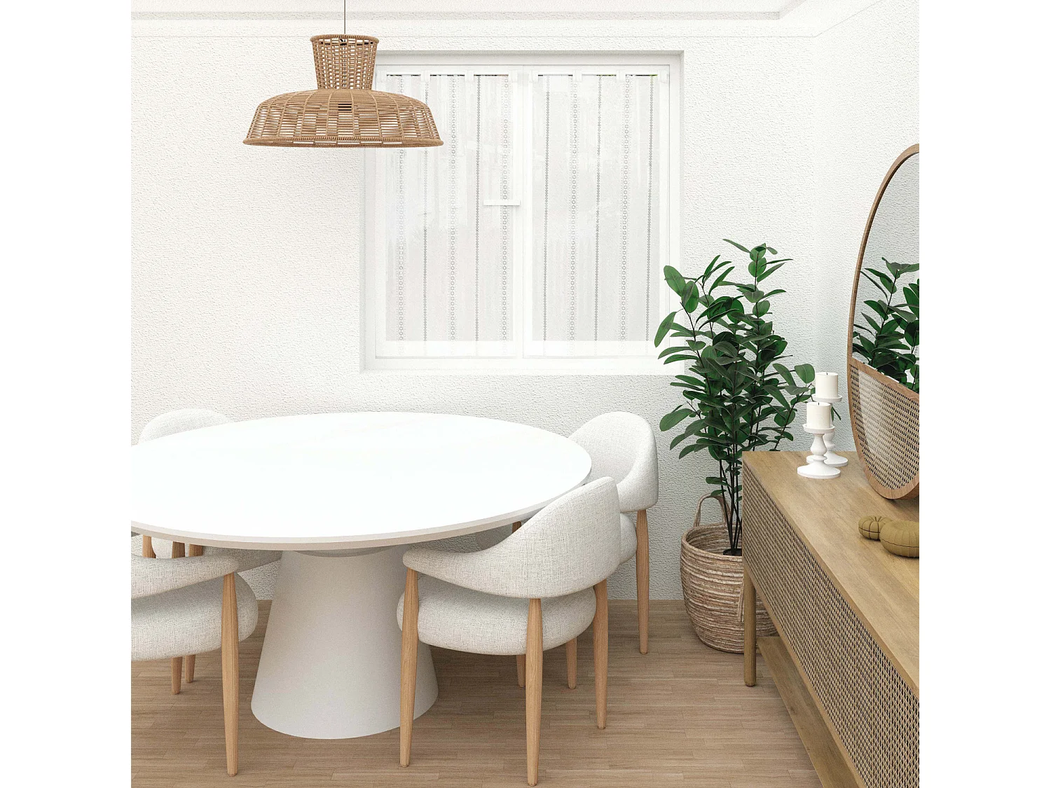 Paire de brise bise 60x120 cm CHARLOTTE, par Soleil d'Ocre