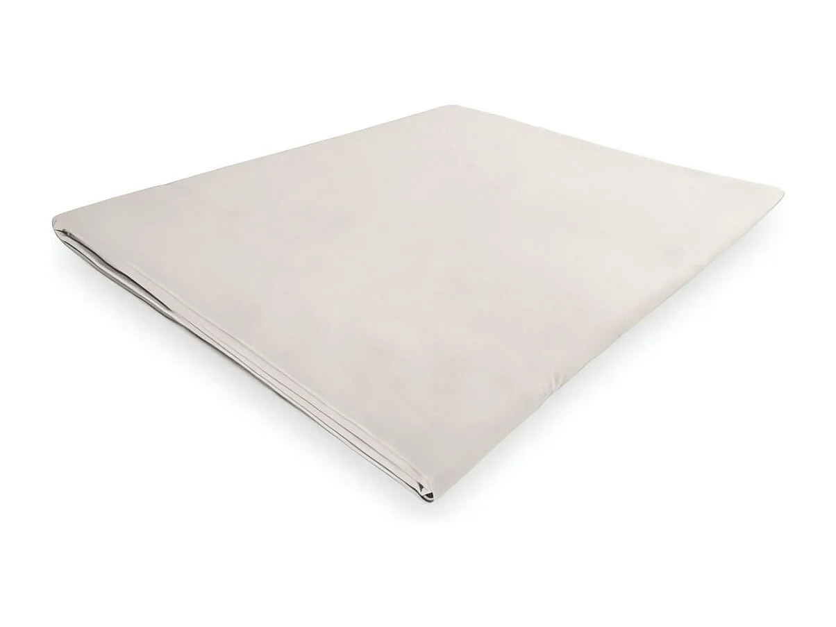 Drap plat en polycoton 240x300 cm PERCALE lin, par Soleil d'ocre