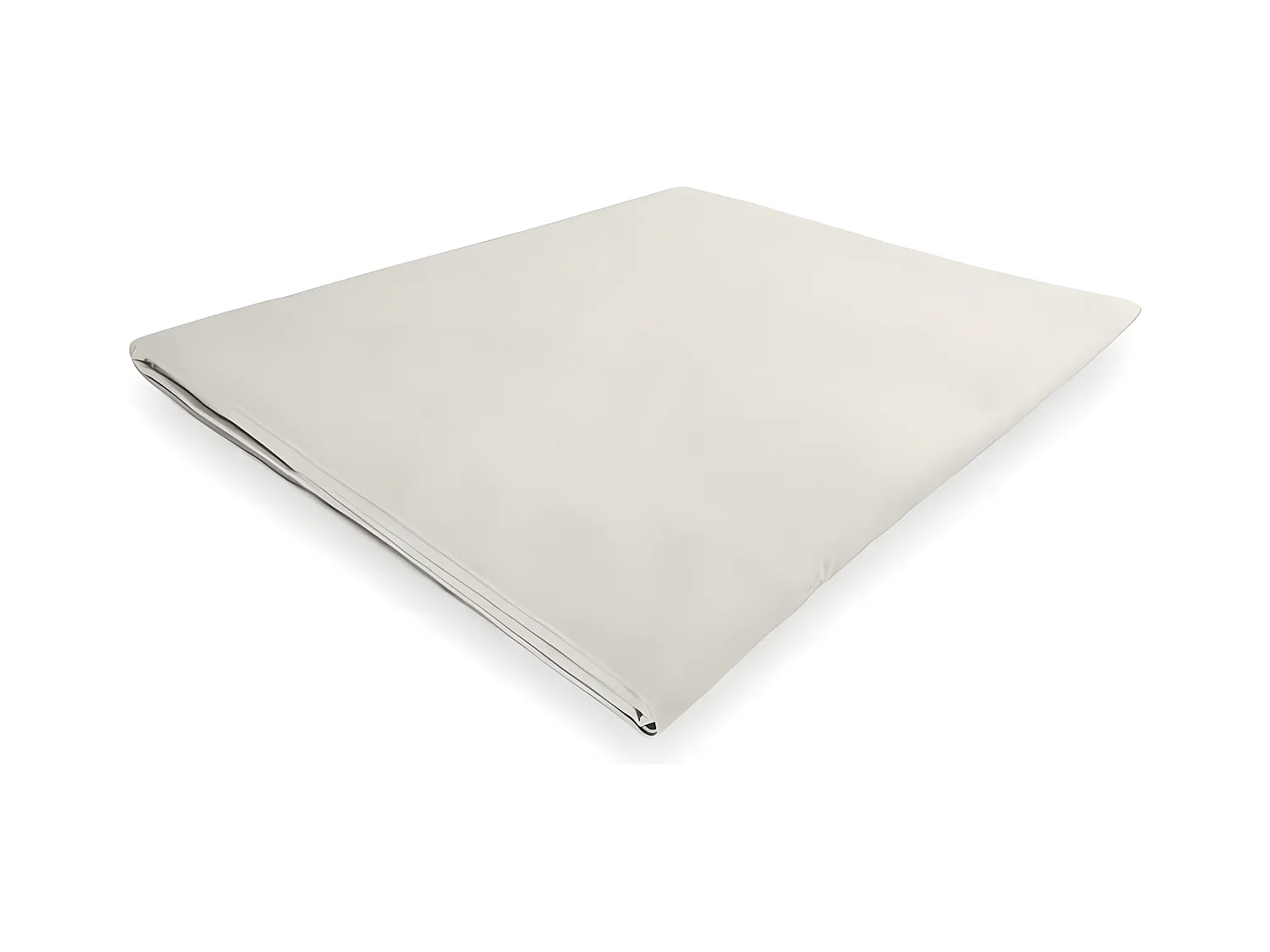 Drap plat en polycoton 180x290 cm PERCALE lin, par Soleil d'ocre