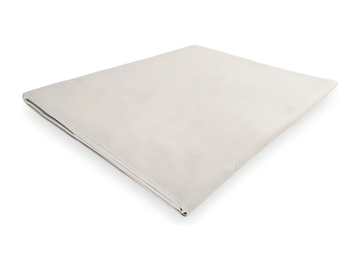 Drap plat en polycoton 180x290 cm PERCALE lin, par Soleil d'ocre