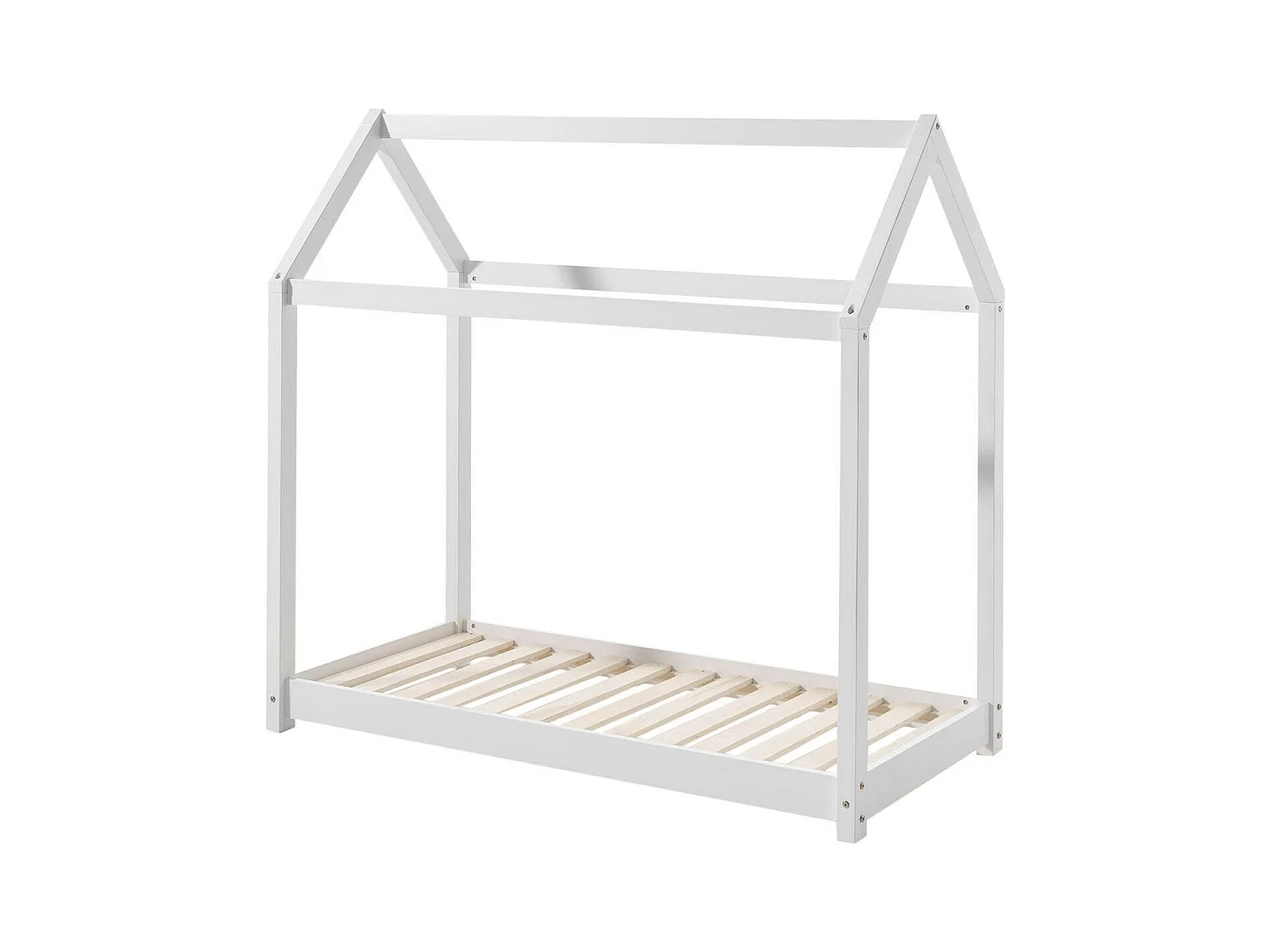 Lit Cabane CABANE HB015 78x146x132 Blanc