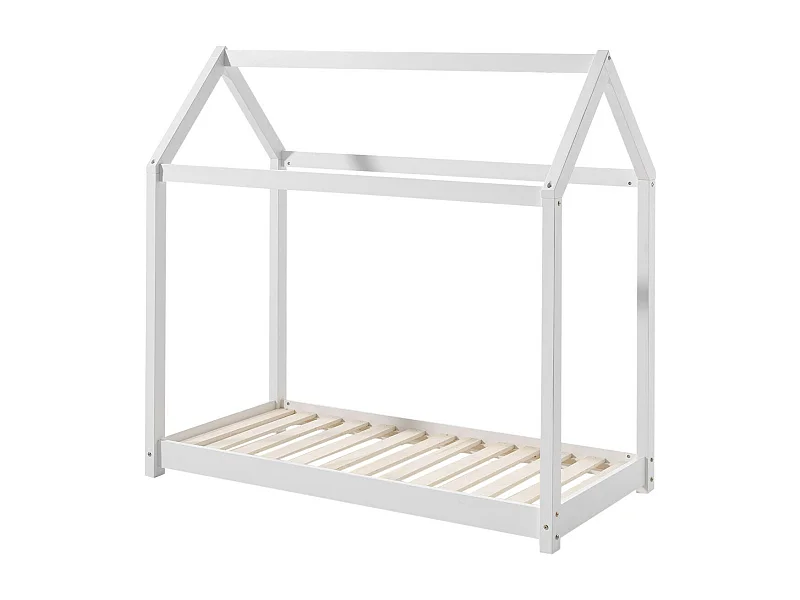 Lit Cabane CABANE HB015 78x146x132 Blanc