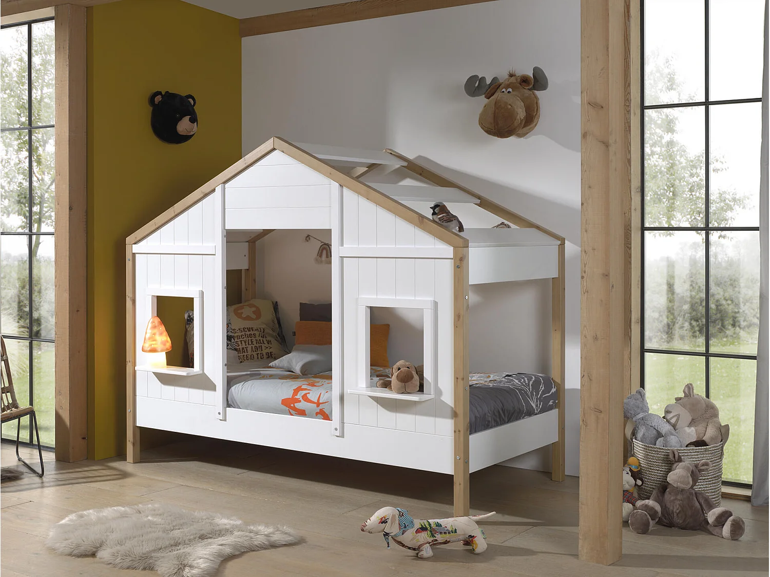 Estrutura cama infantil BABS HB005 90x200 cm Branco