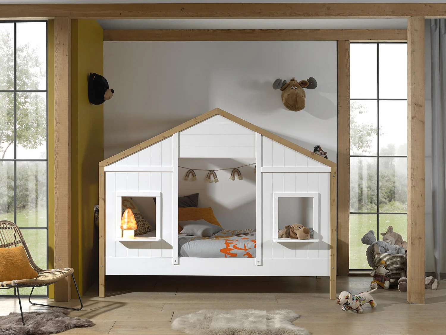 Estrutura cama infantil BABS HB005 90x200 cm Branco