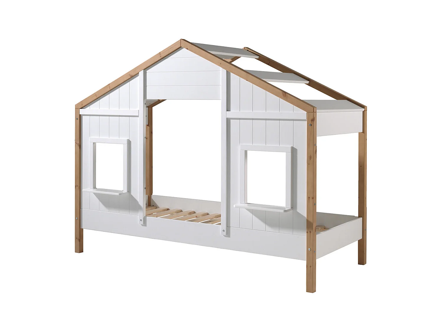 Lit Cabane BABS HB005 169x210x106 Blanc