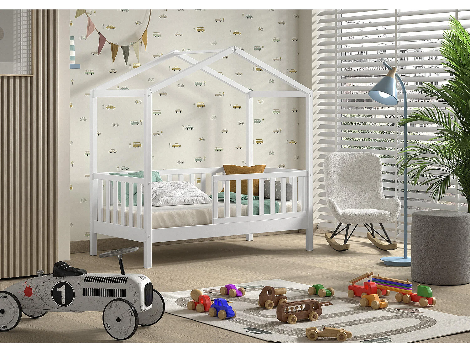 Huisbed DALLAS HB015 76x148x151 Wit