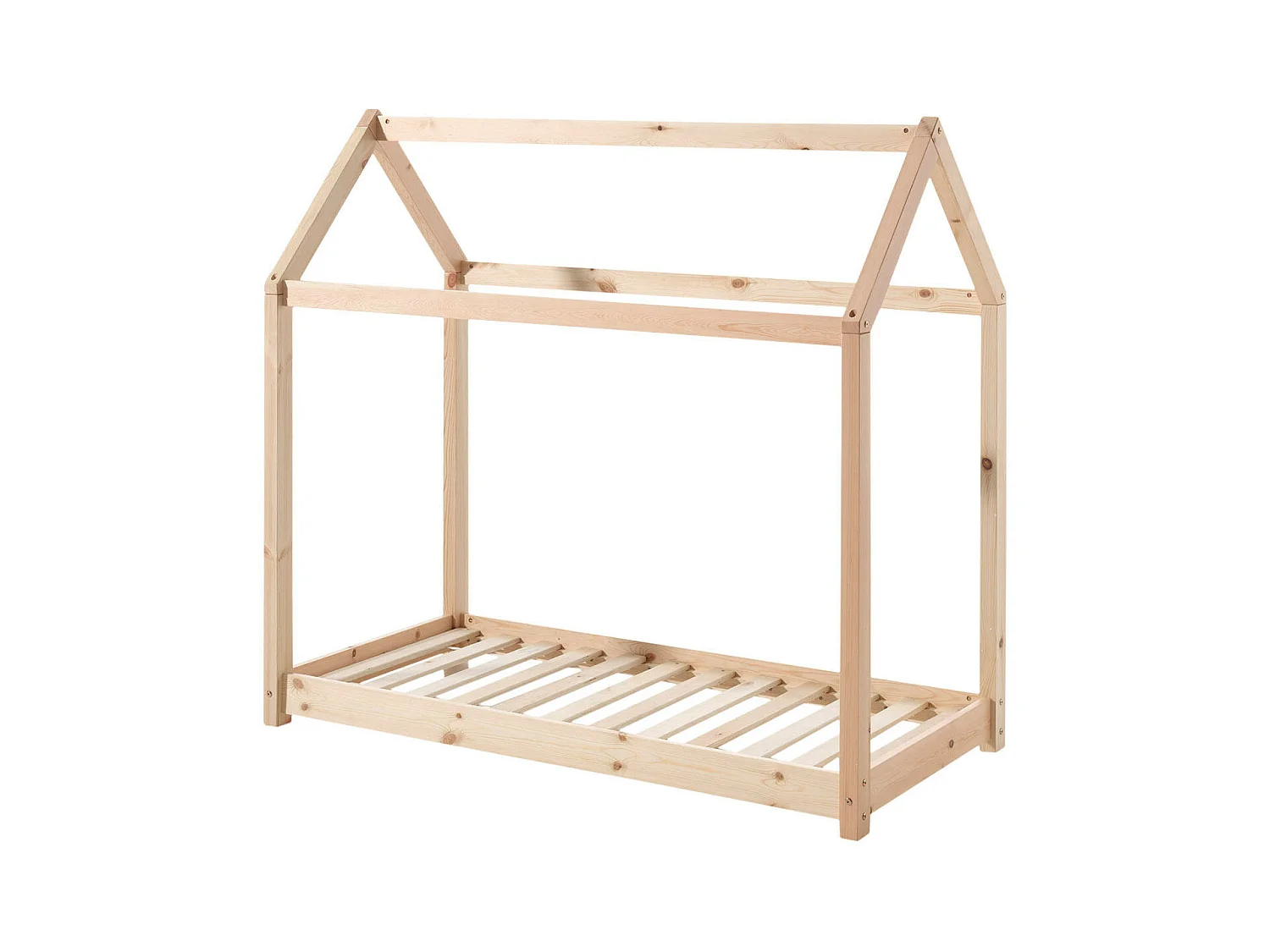 Lit Cabane CABANE HB015 78x146x132 Clair naturel