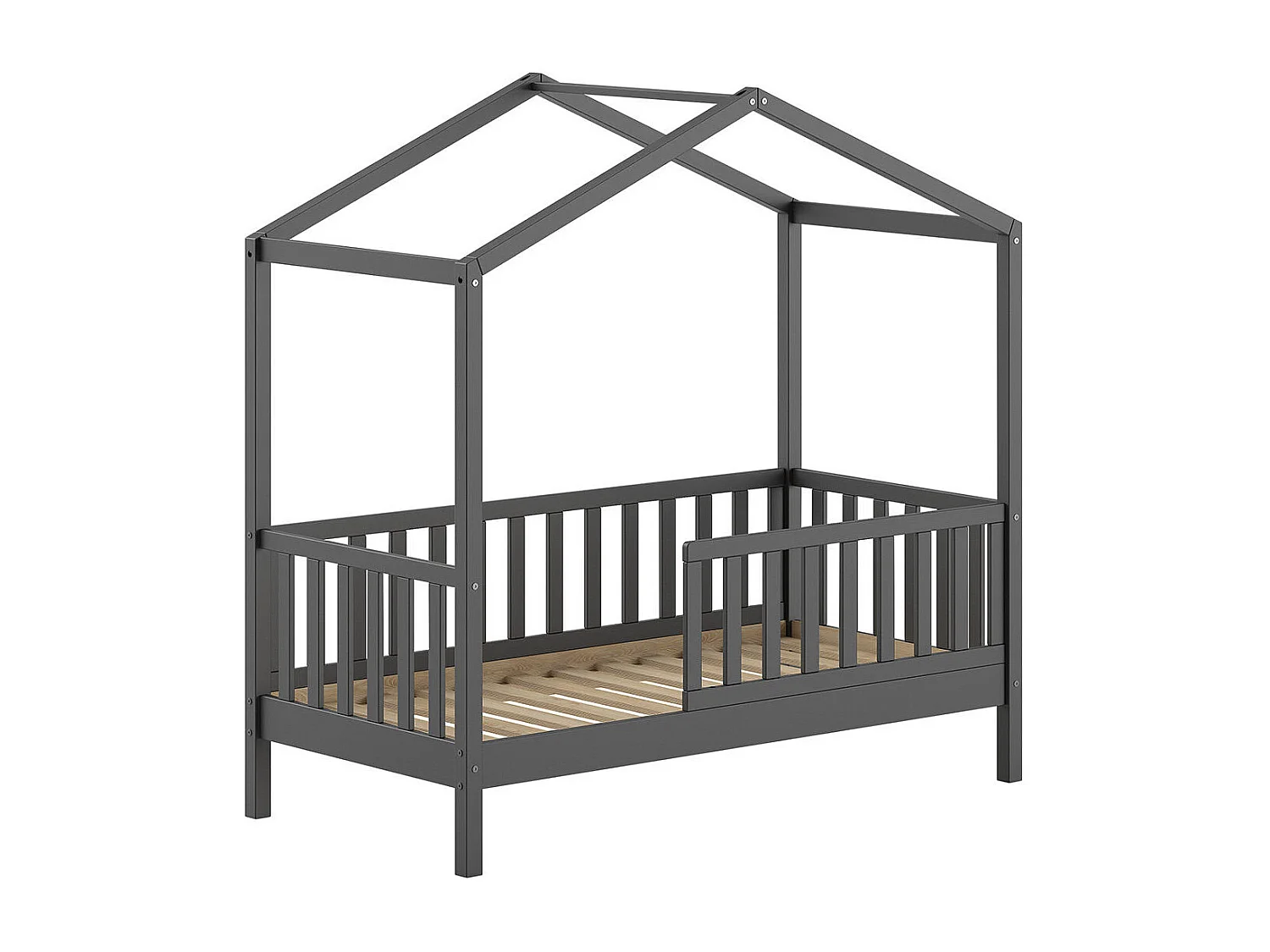 Estrutura cama infantil DALLAS HB015 70x140 cm Grafite