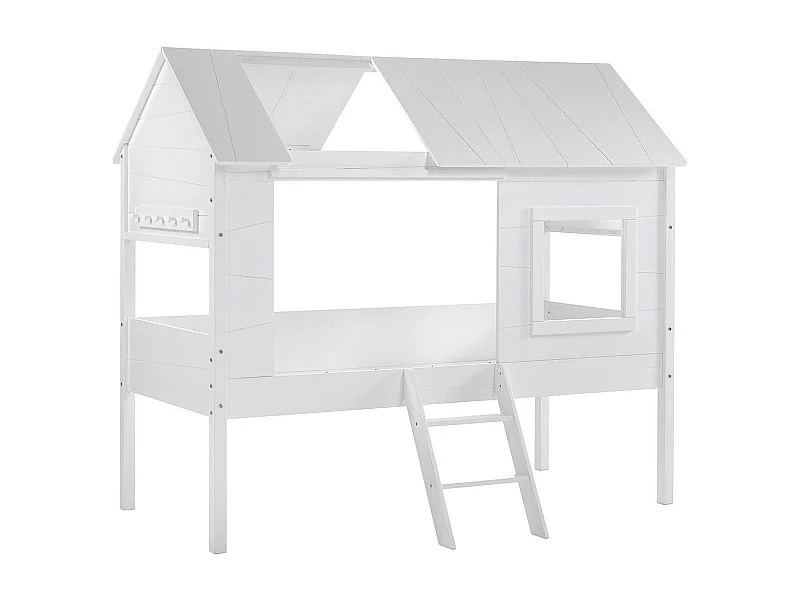 Letto Capanna CHARLOTTE HB005 137x210x186 Bianco